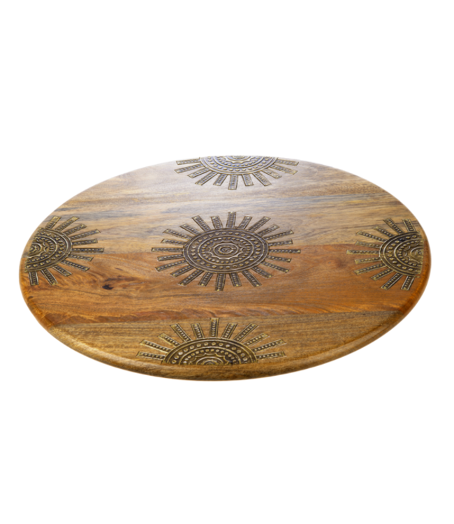 Ganz Brass Sun Inlay Lazy Susan