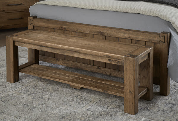 Dovetail Bench: Natural - Miss Daisy’s Home & Decor Co