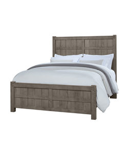 Vaughan-Bassett Queen Dovetail Board & Batten Bed: Mystic Grey