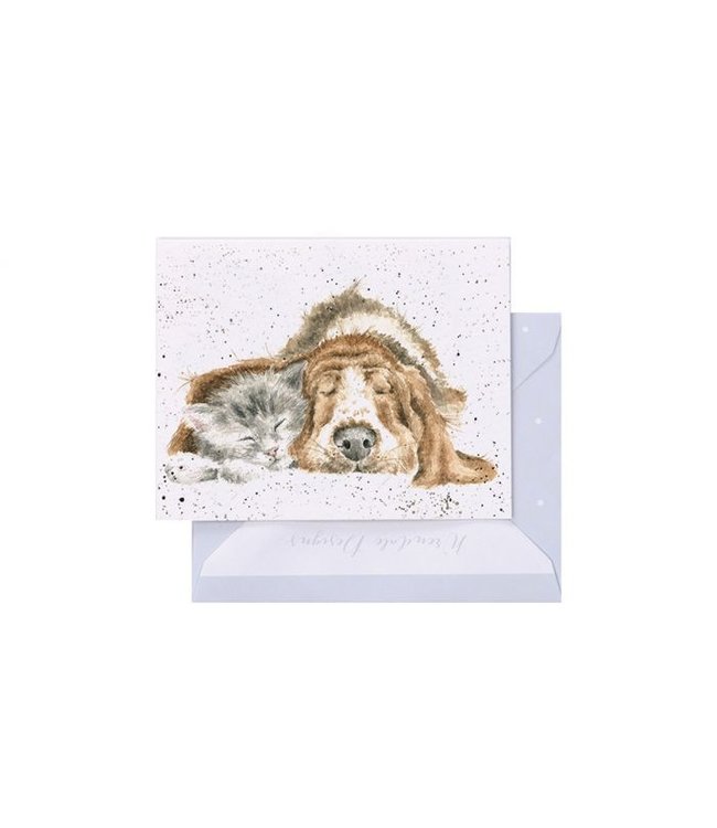 Wrendale Designs "Dog and Cat Nap" Enclosure Card