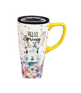 Evergreen Hello Spring Ceramic Travel Mug