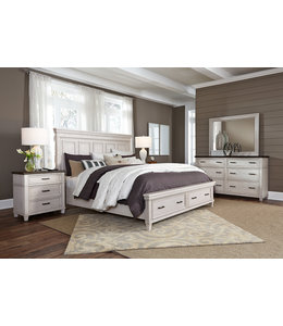 Aspen Home Queen Caraway Panel Bed with Storage