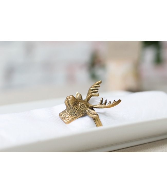 Accent Decor E + E Napkin Ring - Deer