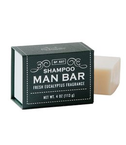 San Francisco Soap Co Shampoo Man Bar - Fresh Eucalyptus