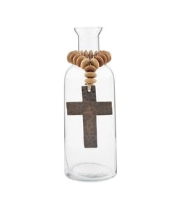 MudPie Cross Bead Bud Vase