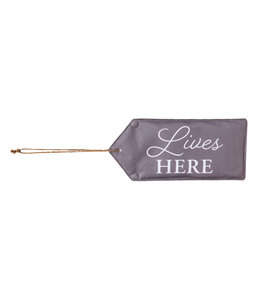 Evergreen Lives Here Door Tag