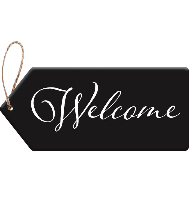 Evergreen Welcome Door Tag