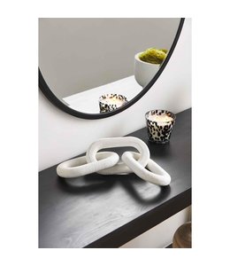 MudPie White Link Decor