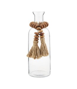 MudPie Jute Tassel Bud Vase