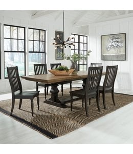 Liberty Furniture Harvest Home  Trestle Table & 6 Chairs