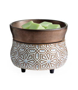 Candle Warmers Etc Bronze Floral 2-in-1 Deluxe