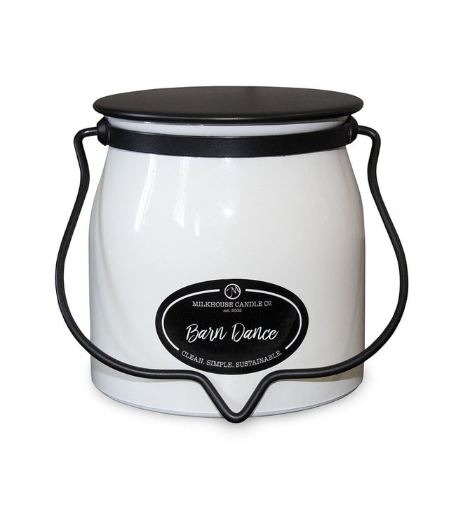 Milkhouse Candle Company Butter Jar 16 oz: Barn Dance