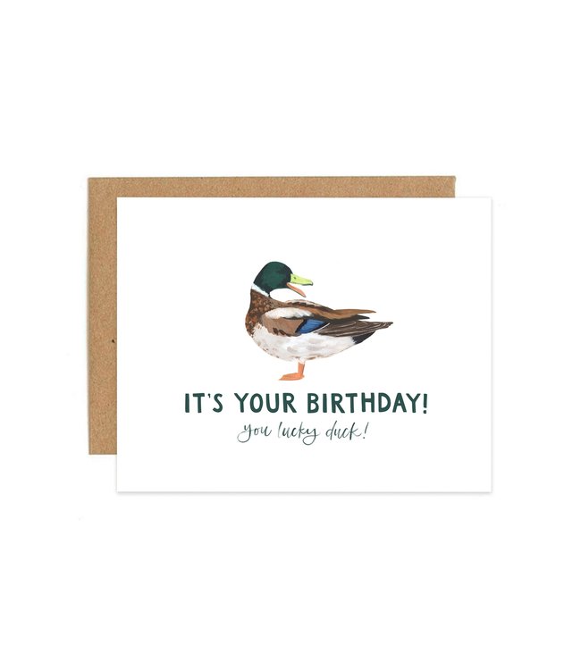 1Canoe2 Lucky Duck Birthday Card