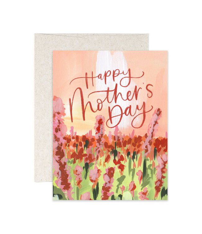 1Canoe2 Mother's Day Flower Field Card