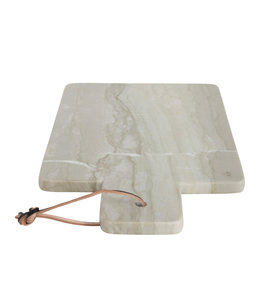 Bloomingville Marble Cheese/Cutting Board with Leather Tie and Handle