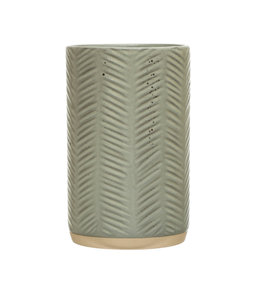 Bloomingville Debossed Stoneware Crock, Reactive Glaze, Grey (Each Varies)