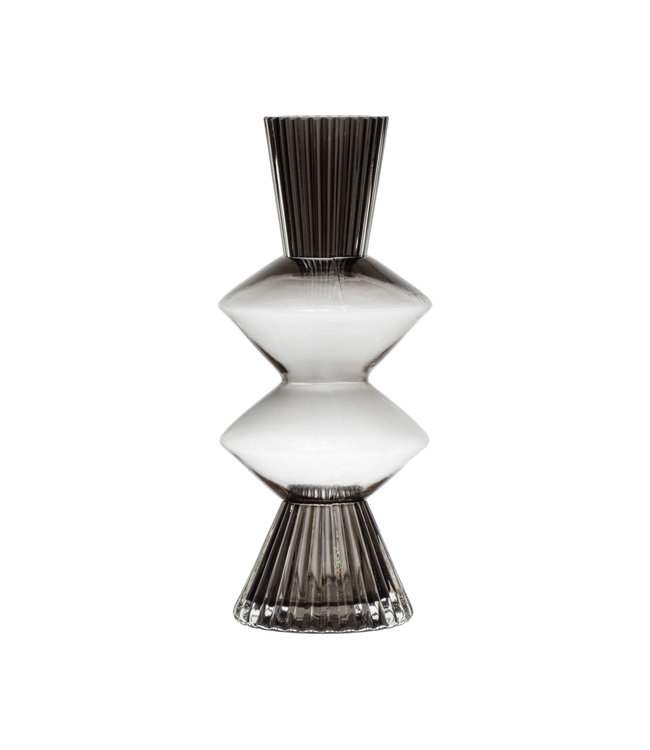 Bloomingville Glass Fluted Vase