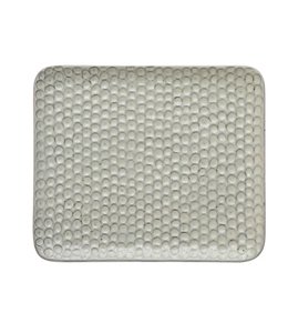 Bloomingville Debossed Stoneware Platter, Reactive Glaze, Grey (Each Varies)