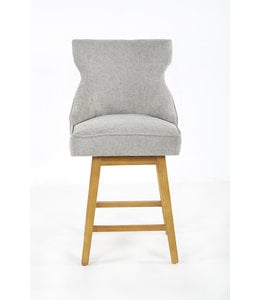 Nest Home Collections Lucy Swivel Counter Stool Natural / Anew Grey