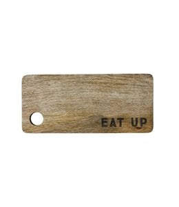 Creative Co-Op Eat Up Mango Wood Cheese/Cutting Board