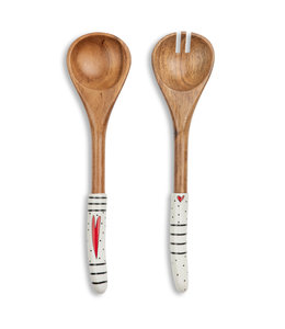 Demdaco Red Heart Serving Utensil Set