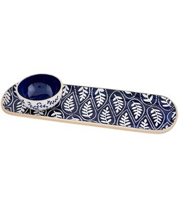 MudPie Indigo Dip With Tray Boxed Set