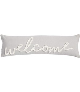MudPie Welcome Large Knot Pillow