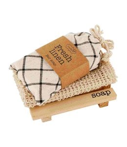 MudPie Soap Dish And Cloth Set