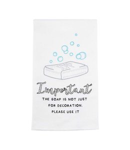 MudPie Important Soap Towel