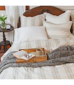 Hiend Accents Prescott Duvet Set Taupe- Superking