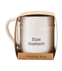 MudPie Size Matters Over Sized Mug