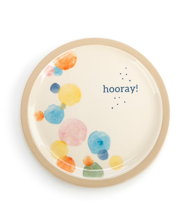Demdaco Hooray! Plate