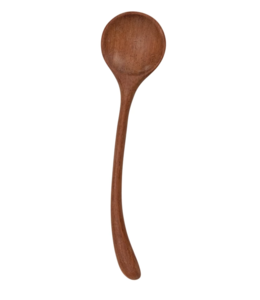 Creative Co-Op Hand-Carved Doussie Wood Spoon with Curved Handle