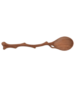 Creative Co-Op Hand-Carved Doussie Wood Spoon with Twig Shaped Handle