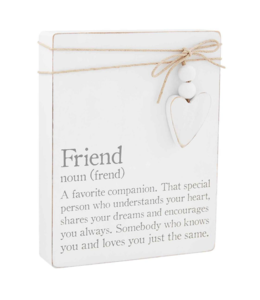 MudPie Friend Definition Plaque