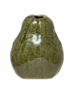 Creative Co-Op Stoneware Avocado Vase