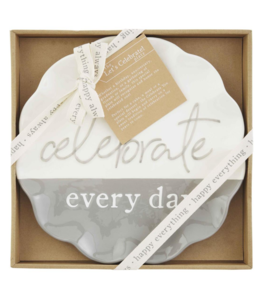 MudPie Celebrate Everyday Plate