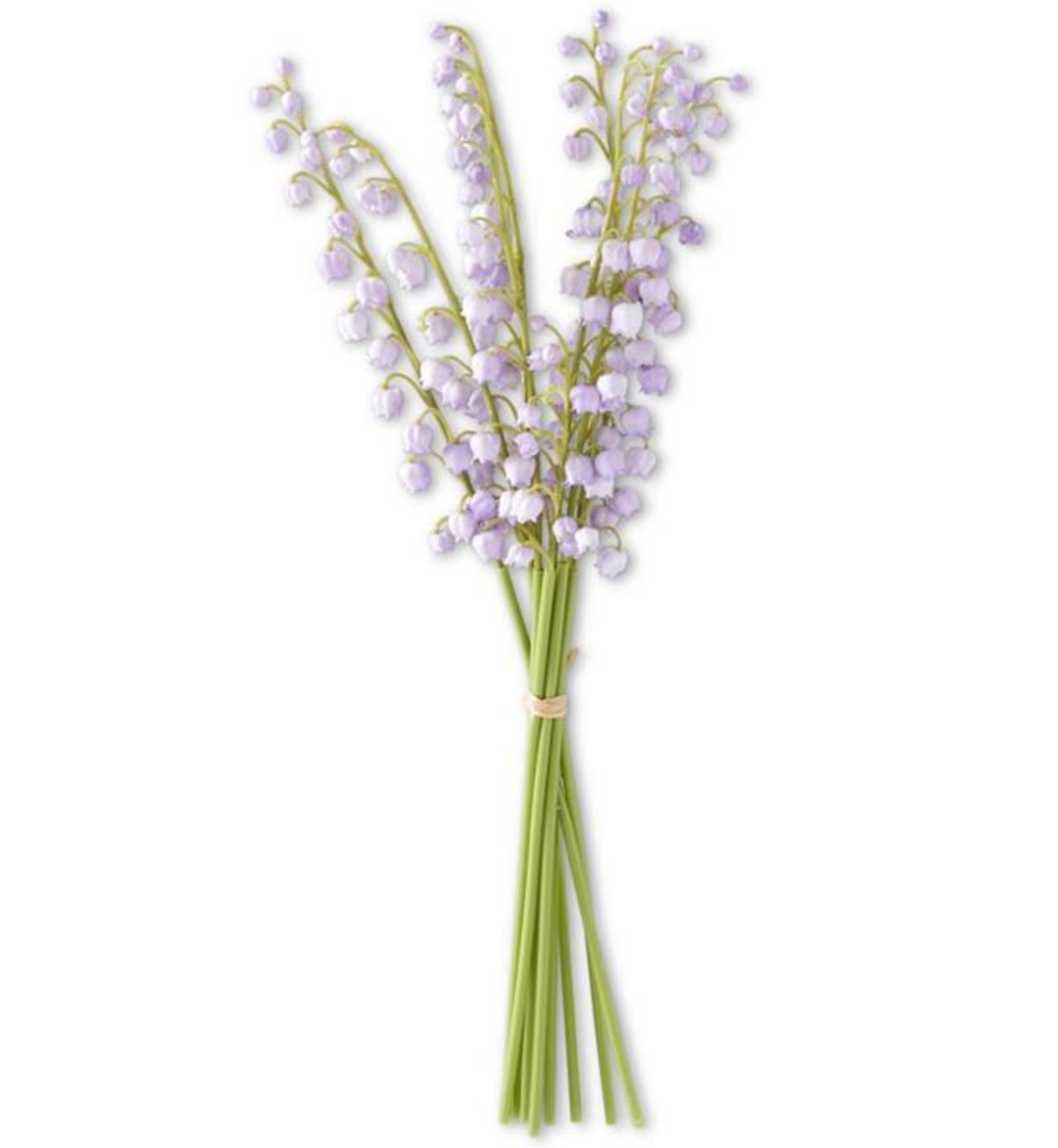 17 Inch Purple Real Touch Lily of The Valley Bundle