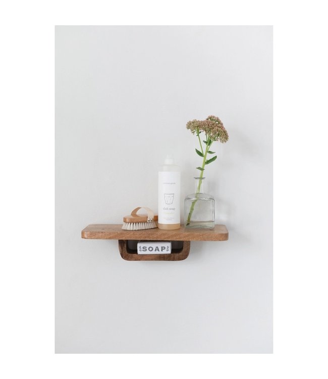 Creative Co-Op Mango Wood Wall Shelf