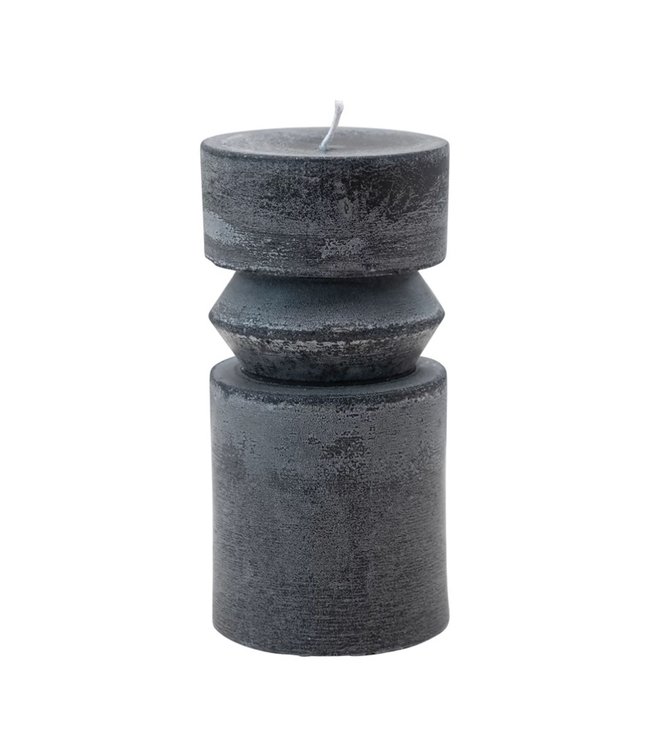 Creative Co-Op Black Unscented Pillar Candle