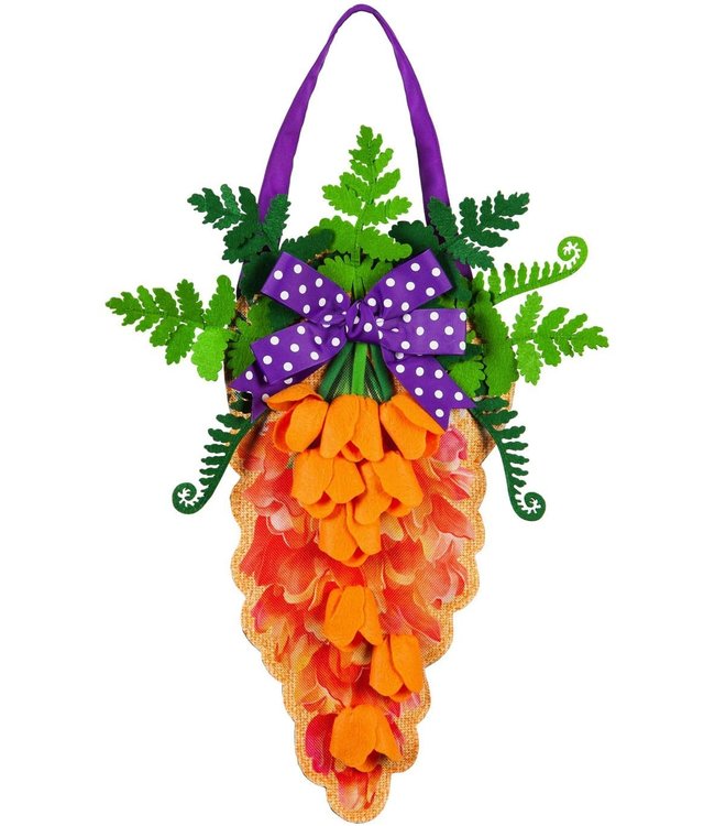Evergreen Carrot in Bloom Door Décor
