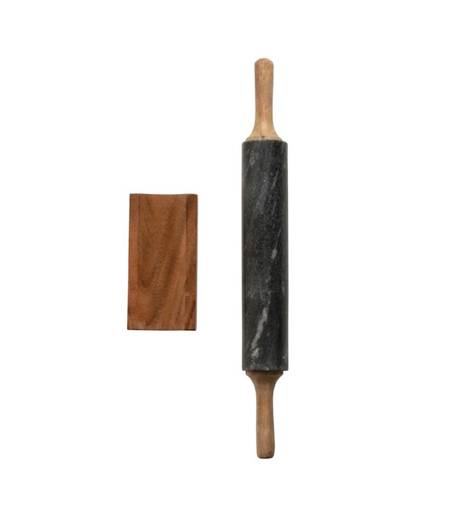 Bloomingville Rolling Pin with Handles and Holder