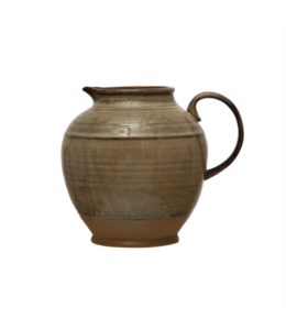 Creative Co-Op 72 oz. Stoneware Pitcher, Reactive Glaze