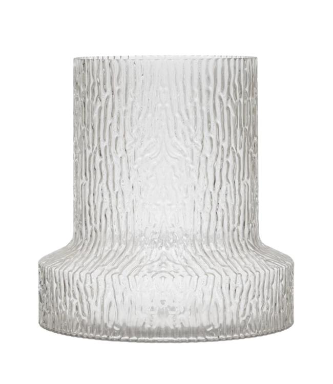 Bloomingville Textured Glass Vase