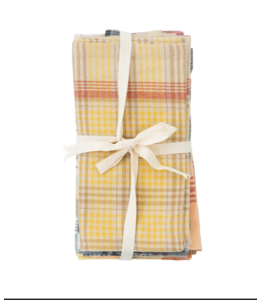 Creative Co-Op Woven Cotton Plaid Napkins, 4 Styles, Set of 4