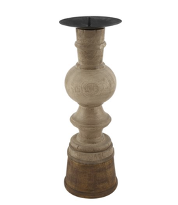 MudPie Large Rustic Candlestick