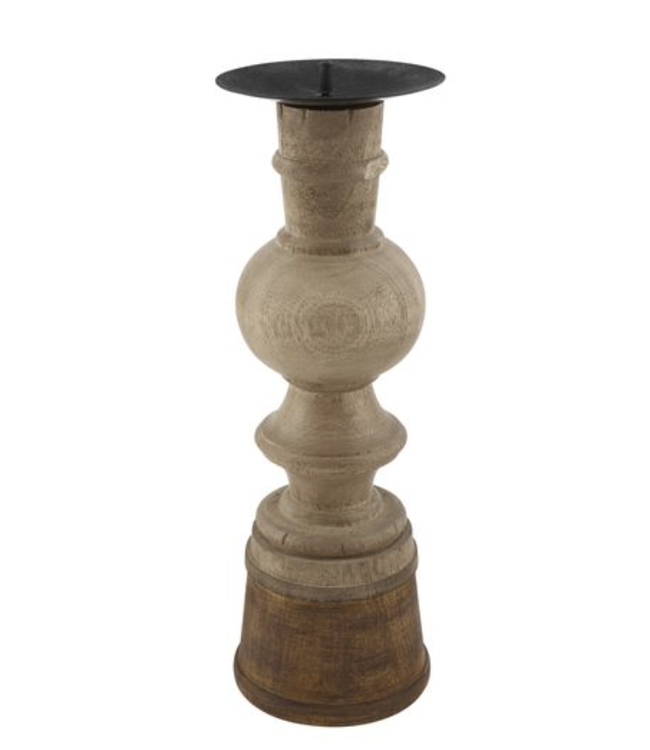 MudPie Large Rustic Candlestick