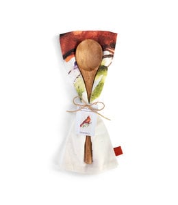 Demdaco Spring Cardinal Kitchen Towel & Utensil Set