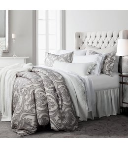 Hiend Accents 3pc Nicole Damask Duvet Set- Queen