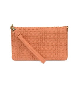 Joy Susan Coral Lila Mini Woven Crossbody Bag